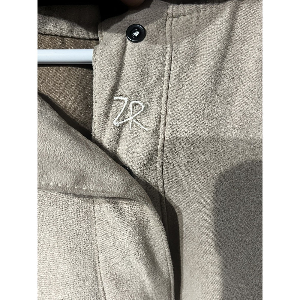 Zero Restriction Jacket Medium Brown Microsuede W… - image 5